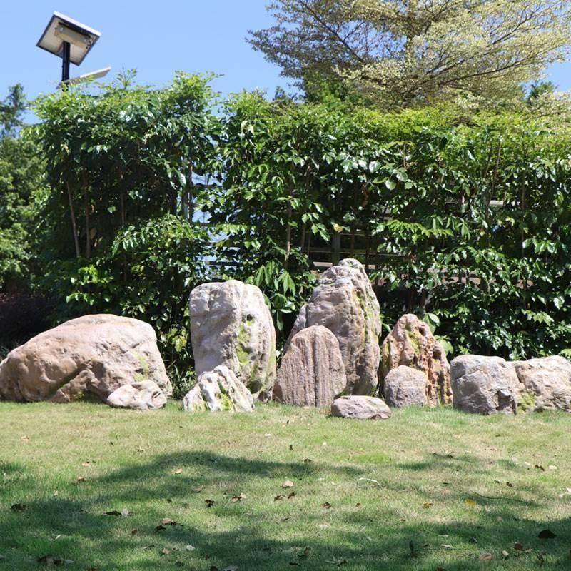 仿真石头造景摆件玻璃钢空心假石桌椅户外庭院公园林假山景观装饰 家居饰品 户外/庭院摆件 原图主图