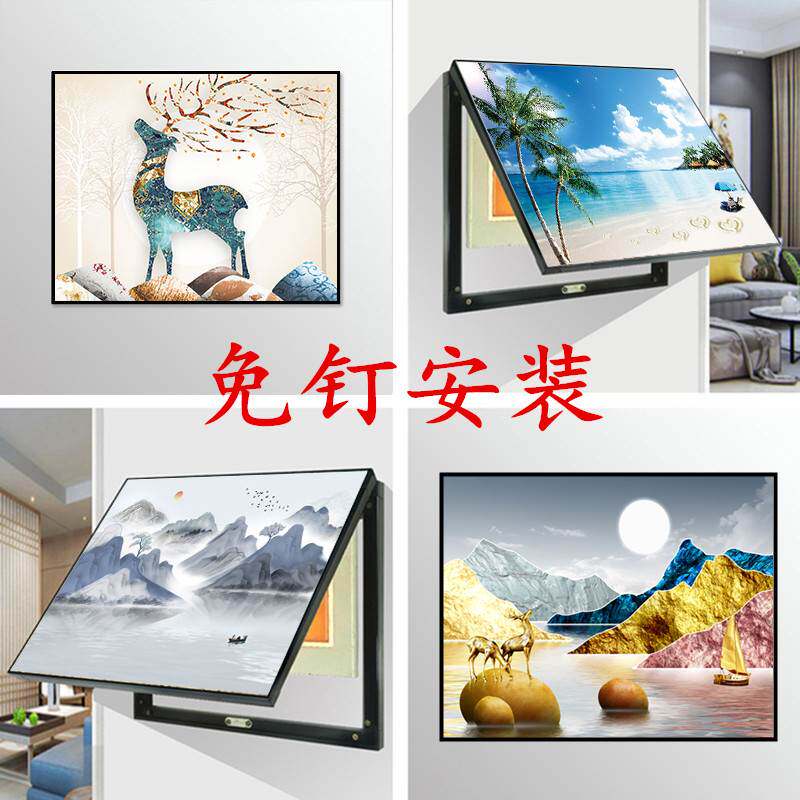 创意客厅电表箱光纤装饰画弱电网线盒子装饰遮挡箱开关遮挡盒电闸