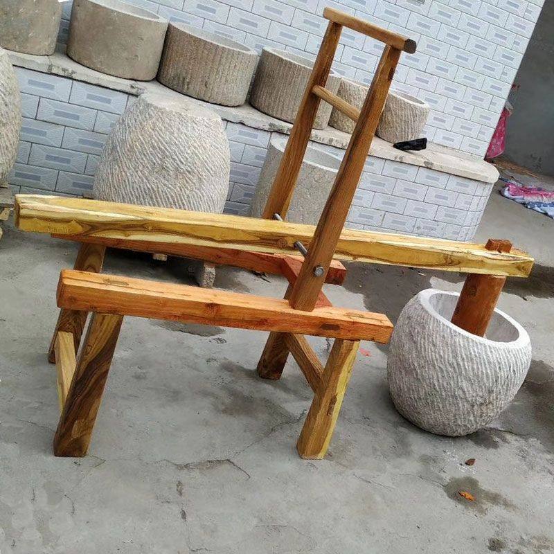 打糕家用脚踏对窝电动石窝商业打年糕冲辣椒机大号手动打糍粑石臼