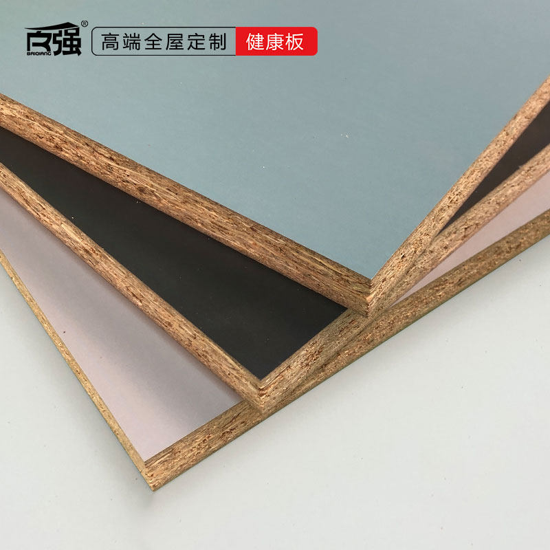 百强板材生态板实木e0级木工装修橱柜体mdi胶免漆lsb板刨花板整张