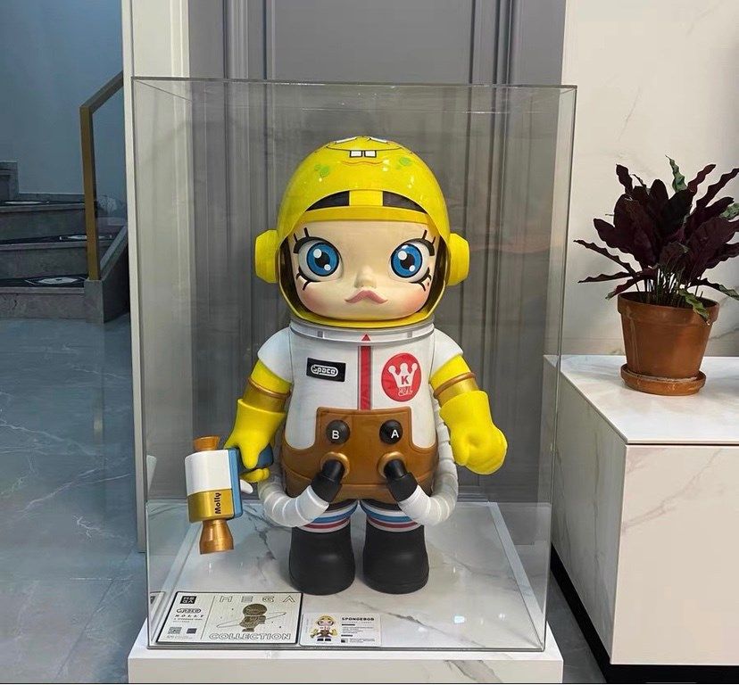 潮玩大娃摆件大号00molly宇航员茉莉大娃玩偶公仔潮玩摆件