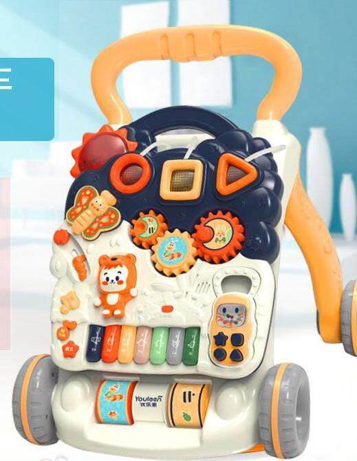 新优乐恩宝宝学步车手推车早1教益智钢琴儿-2岁防侧翻助婴步车玩