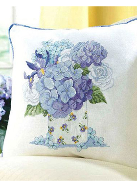 喜爱十字绣 Enjoy149-蓝色绣球花  十字绣套件 DMC线 E线