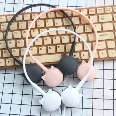 头戴式耳机通用韩版潮 可爱猫耳萌 女生耳机手机线控 带麦K歌耳麦|msdalam kategori Peralatan Audio-visual, alat dengar/alat dengar - dari Buy2taobao.com untuk memberikan perkhidmatan ejen Taobao profesional membeli