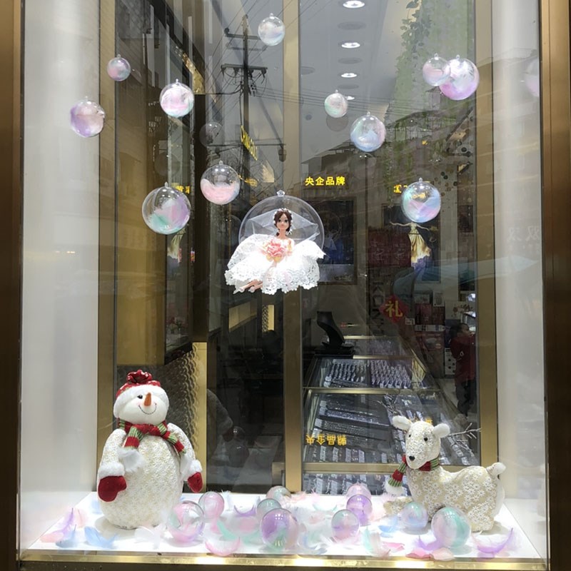 门店珠宝店铺橱窗氛围装饰场景布C置吊顶挂饰吊饰挂件天花板房顶