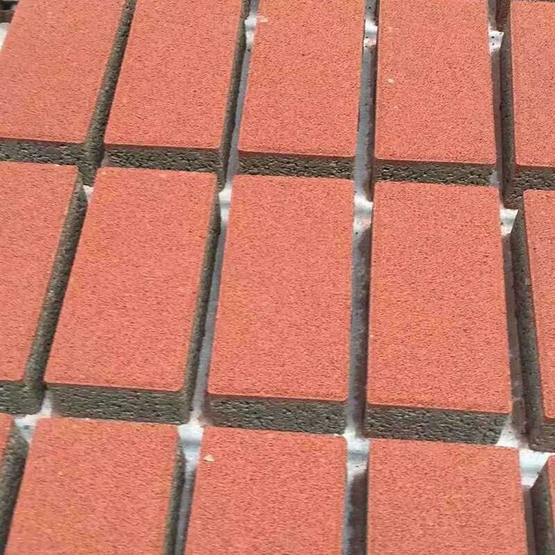 透水砖pc砖陶瓷透水砖水泥砖面包红砖块广场铺R地砖人行道清水砖