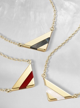 何家原厂925纯银珠宝幸运符号锁骨链项链饰品轻奢配饰女生礼物