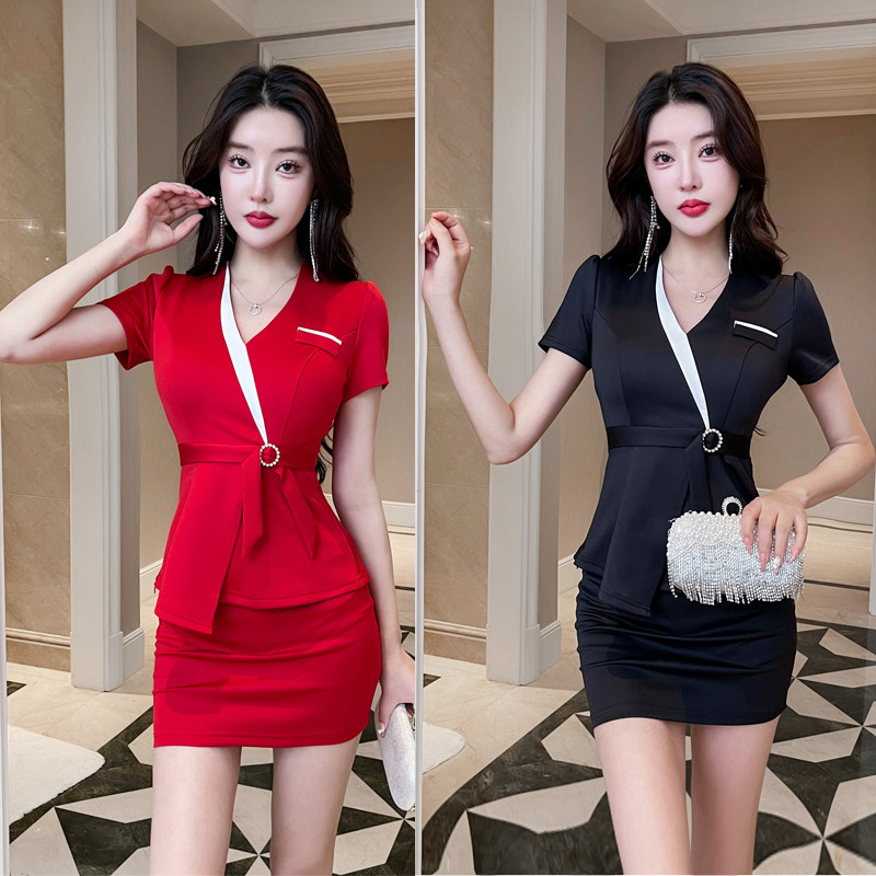 养生师气质显瘦美容师足浴足疗spa技师工作服气质酒店制服套装女