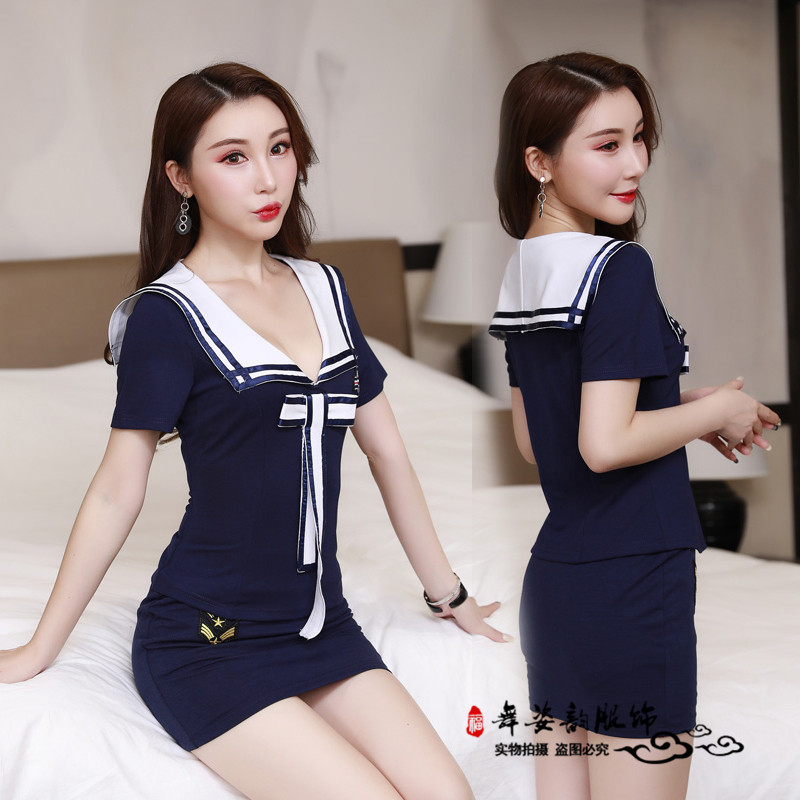 桑拿学生制服诱惑性感夜场ktv公主服酒店洗浴按摩足疗技师工作服