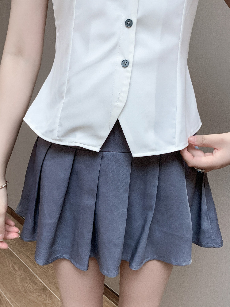 NIGHT SEXY OVERALLS SHIRT SET HOTEL FOOT MASSAGE OVERALLS SKIRT SAUNA MASSAGE FOOT BATH PEDICURE TECHNICIAN CLOTHES