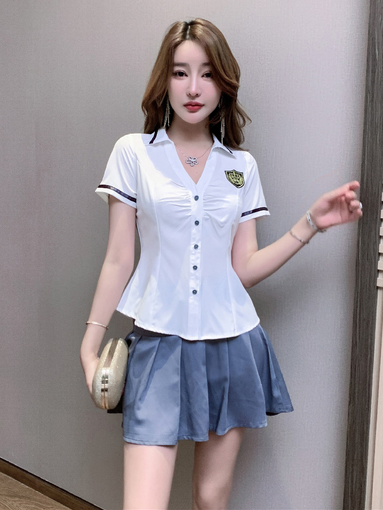 NIGHT SHOW CLOTHES SEXY HOTEL PRINCESS CLOTHES SHIRTS SWING SKIRTS SETS SAUNA MASSAGES FOOT BATHS TECHNICIAN WORK CLOTHES