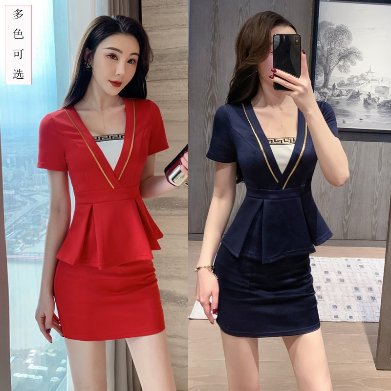 MASSAGE FOOT MASSAGE TECHNICIAN SUIT 2021 NEW FOOT MASSAGE STEWARDESS SET BEAUTICIAN COSTUME SAUNA BATH WORKWEAR WOMAN