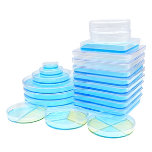一次性无菌塑料培养皿90mm微生物细菌方圆形平皿实验室