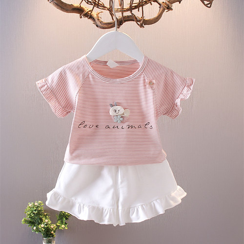 夏季短袖小女孩洋气童装