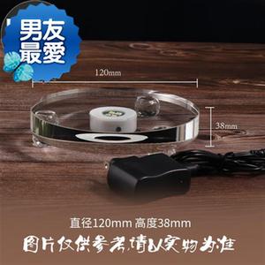 led七彩音乐灯座宝箧印陀罗尼塔佛塔u佛像4舍利塔摆件发光水晶底