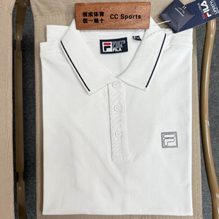 新款 FILA 男夏季 斐乐翻领短袖 透气商务休闲通勤运动T恤上衣 POLO衫