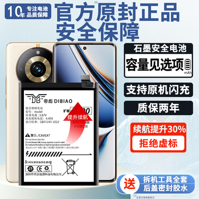 帝彪适用oppo 真我11pro电池 Realme11 Realme11pro+大容量5G更换手机内置电板BLPA15 BLP975