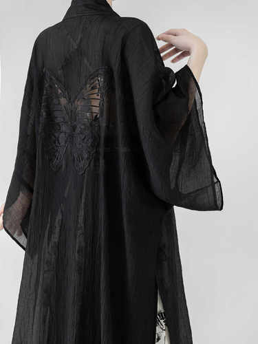 远山娥黛宋制汉服日常蝴蝶元素