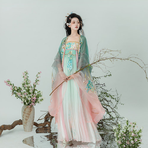 春夏款唐制重工齐胸大袖衫