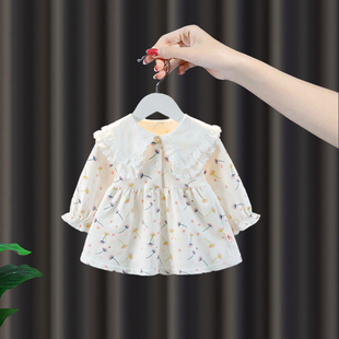 小童春秋周岁礼服秋装 女童连衣裙秋季 甜美碎花裙2公主裙3宝宝裙子