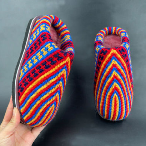 毛线拖鞋成品女士编织针织钩织新款加绒加厚居家包跟厚底冬季冬天,居家布艺,居家棉拖/棉鞋,淘宝优惠券,粉丝福利购,淘宝优惠卷