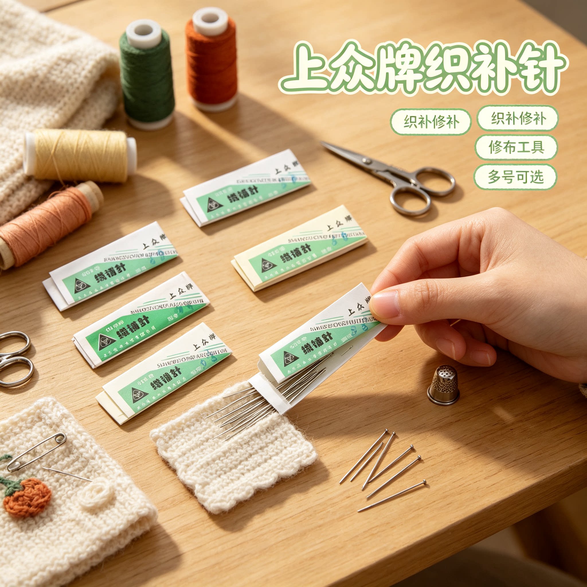 上众牌修布工具26号织补针图片