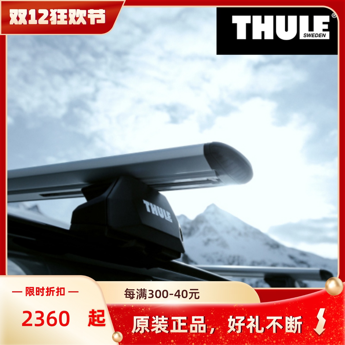 瑞典原装进口行李架横杆拓乐