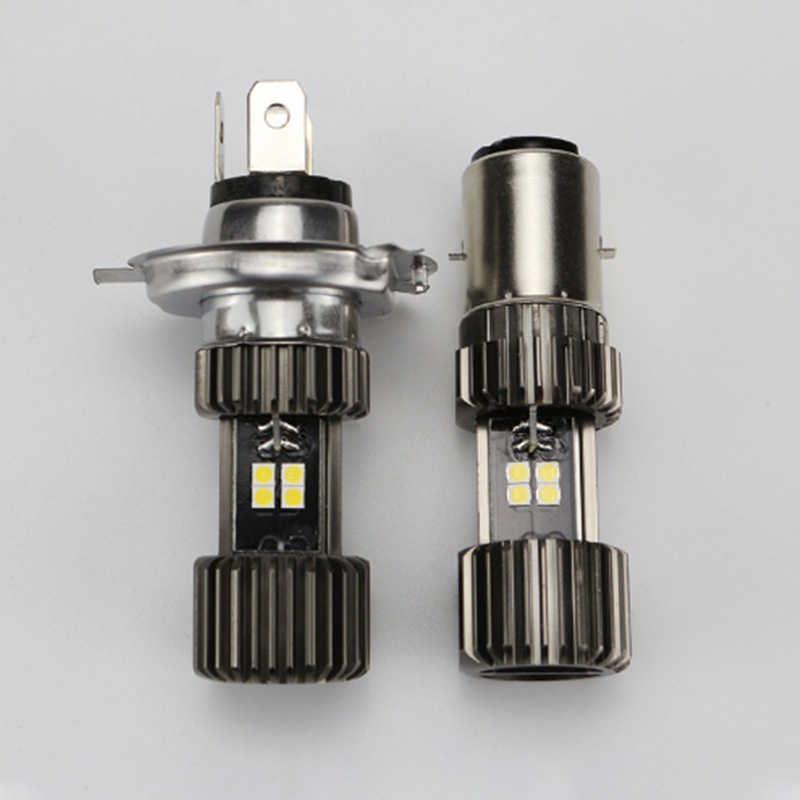 摩托车电动车内置灯泡双面灯珠LED大灯前照灯超亮改装大灯