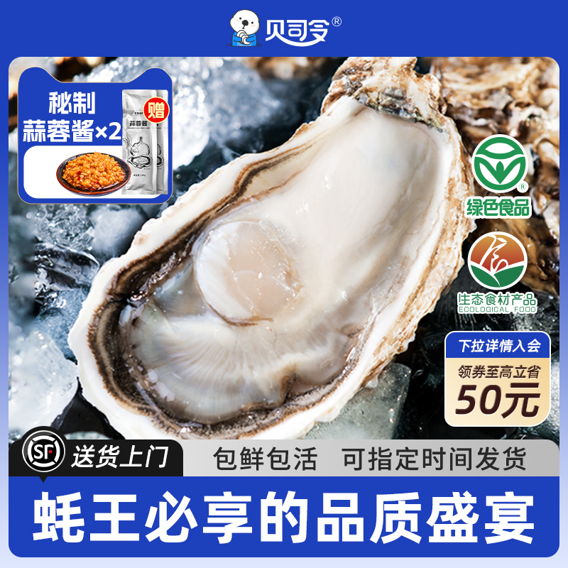 贝司令乳山生蚝特大号鲜活到家