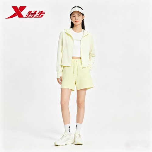 特步生活女子梭织短裤2026夏季新款宽松休闲运动短裤974228530137