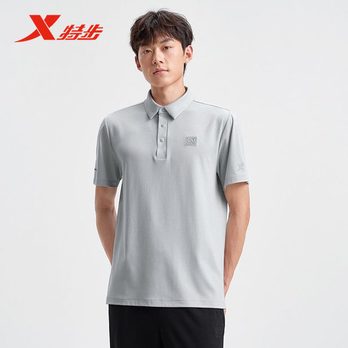 特步polo衫男2025夏季新款