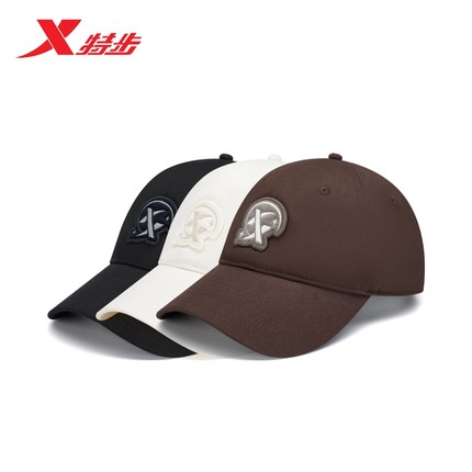 特步中性棒球帽鸭舌帽秋季新款字图案运动帽976337202477