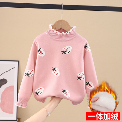 2022冬季新款儿童加绒毛衣
