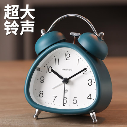 小闹钟起床神器儿童强力叫醒学生专用桌面时钟自律摆台式迷你钟表