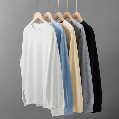收口长袖T恤基础大众多色可选