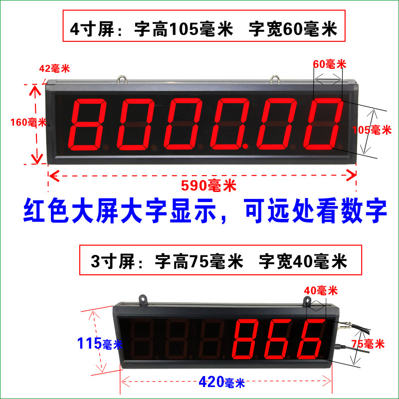 大屏高精度编码器计米器智能电子数显滚轮式封边S机计数测米记米