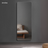 家用玻璃无边框镜子全身穿衣镜壁挂式 贴墙自粘试衣镜挂墙式 免打孔