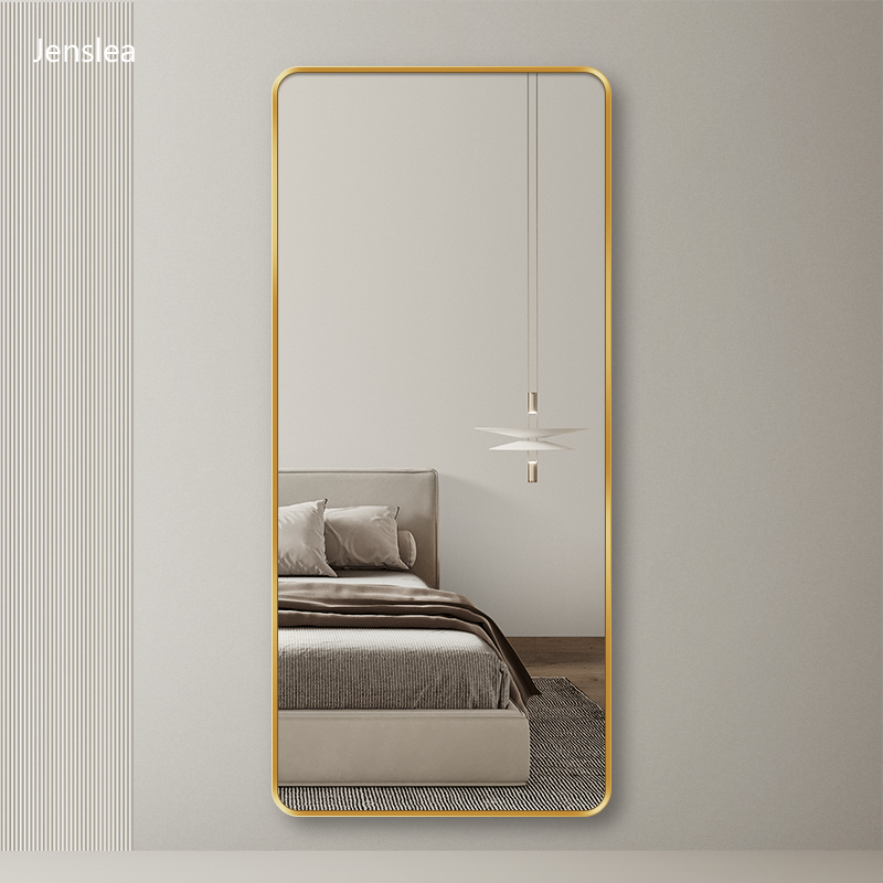 穿衣镜挂墙式落地镜子轻奢衣帽间家用全身镜女生卧室试衣镜ins风