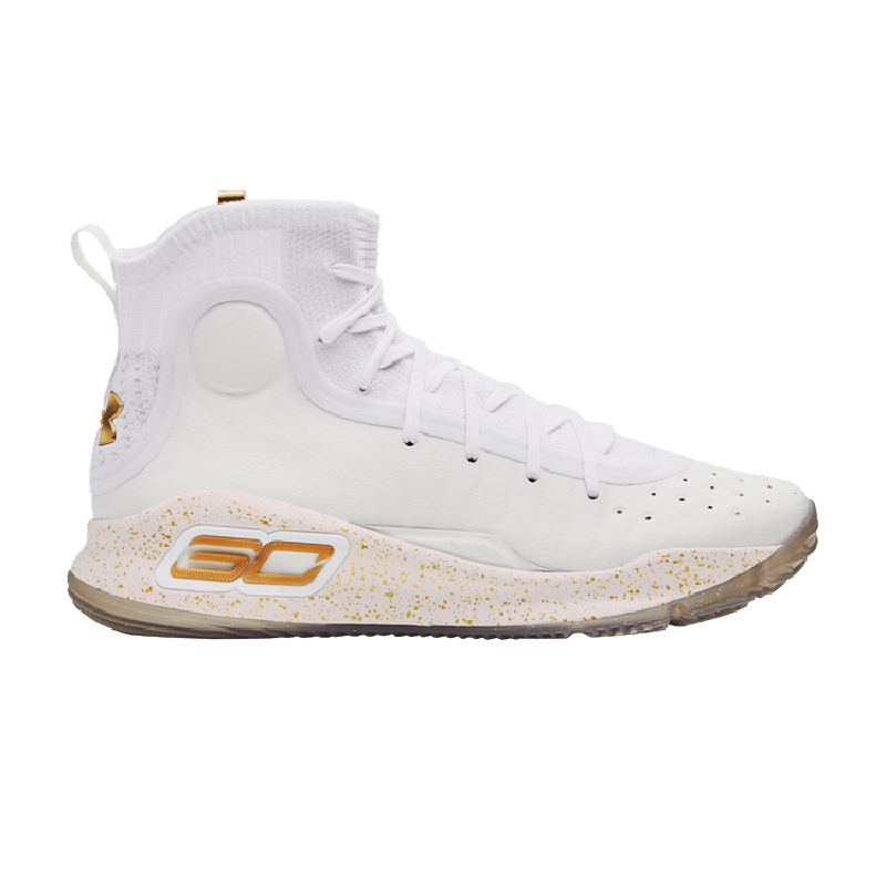 安德玛新款男款curry 4 retro 轻质减震篮球运动鞋白色运动鞋