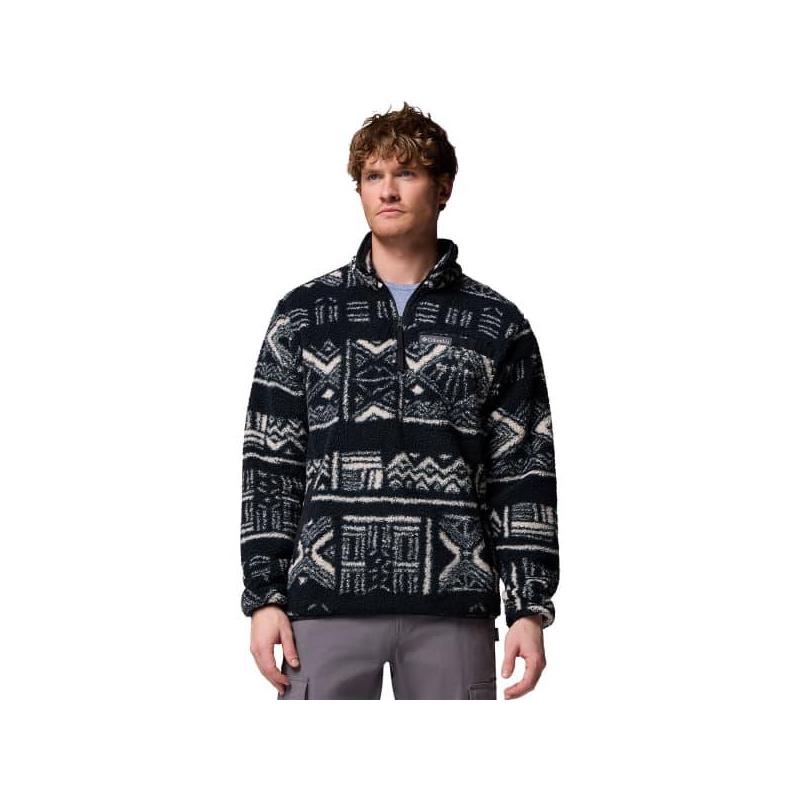 Columbia哥伦比亚男士抓绒衣保暖透气防风半拉链外套半拉链长袖