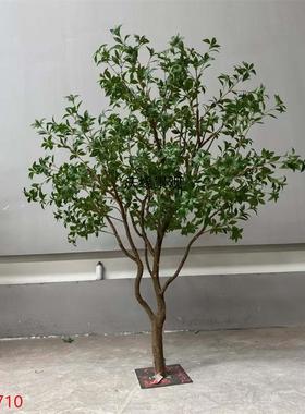 仿真马醉木树装饰酒店民宿茶室书店餐馆布景道具摆件假绿植