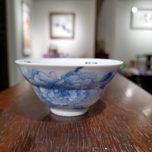 景德镇陶瓷茶器青花兰寿主人杯