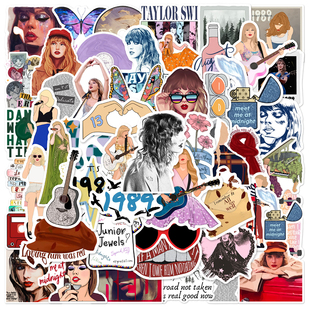 100张Taylor Swift霉霉贴纸欧美明星周边泰勒斯威夫特手机壳贴画