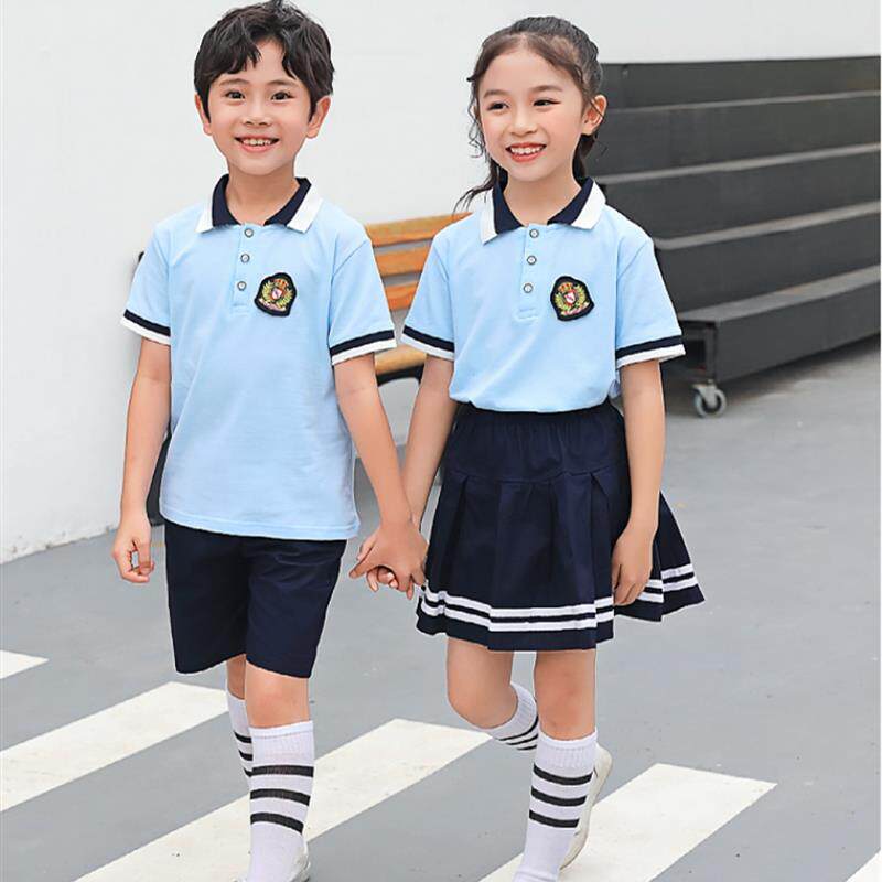 韩式幼儿园园服小学生校服毕业风套装儿童班服定制运动英伦照夏季