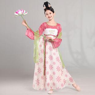 韩式古典舞演出服池上表演服戏莲上春山同款U少儿古风舞蹈服