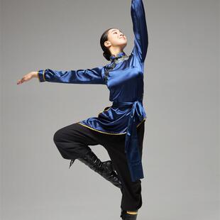 日本蒙古舞蹈演出服女学生艺考表演蒙族少数民族服装上衣成人练习