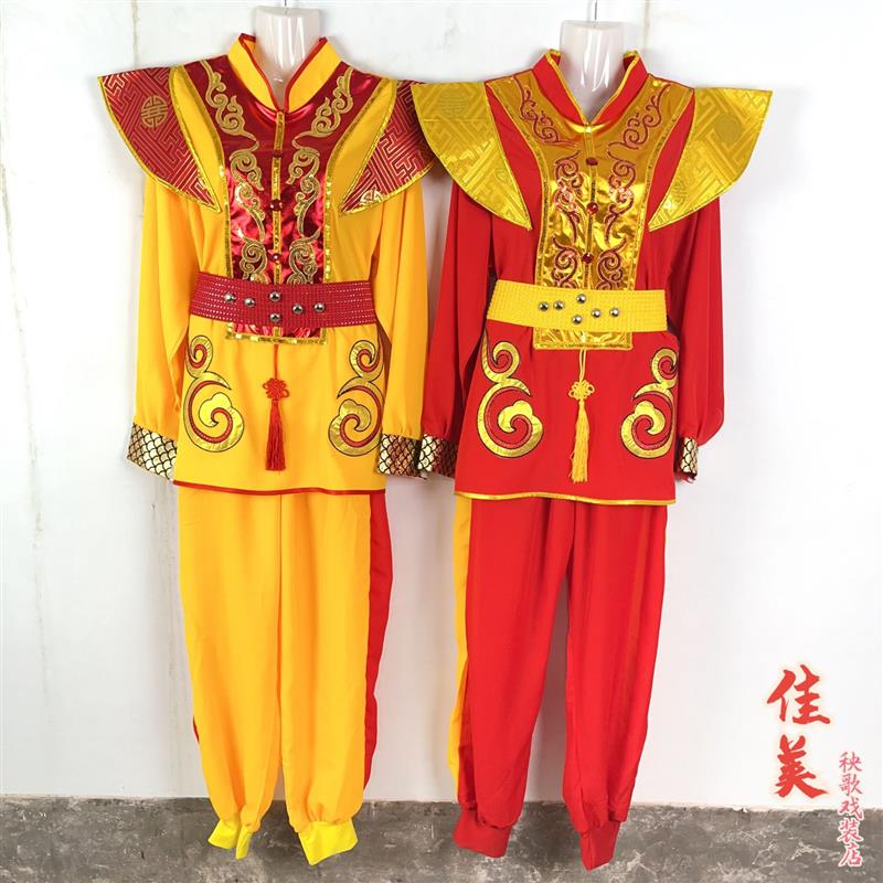 韩式服装舞狮表演演出服男女生服舞龙腰鼓秧歌服中国风锣鼓队演出