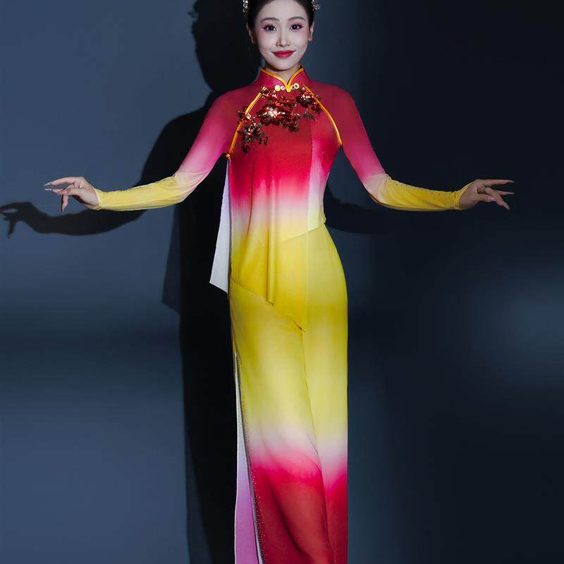 胶州秧歌广场舞演出服装打鼓服中国风女2025新款套装腰鼓服装成人