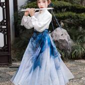 古装 马面裙女童2025新款 中国风套装 儿童唐装 汉服国学演出服 春夏款