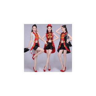 现代舞蹈服装爵士舞服ds演出服新款流苏时尚成人亮片舞台装女歌手